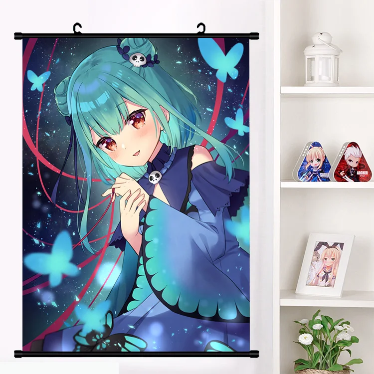 Anime Wall Painting HD Prints Home Vtuber Hololive Uruha Rushia Posters Canvas Art Girls Modular Picture Hang Scrolls Room Decor