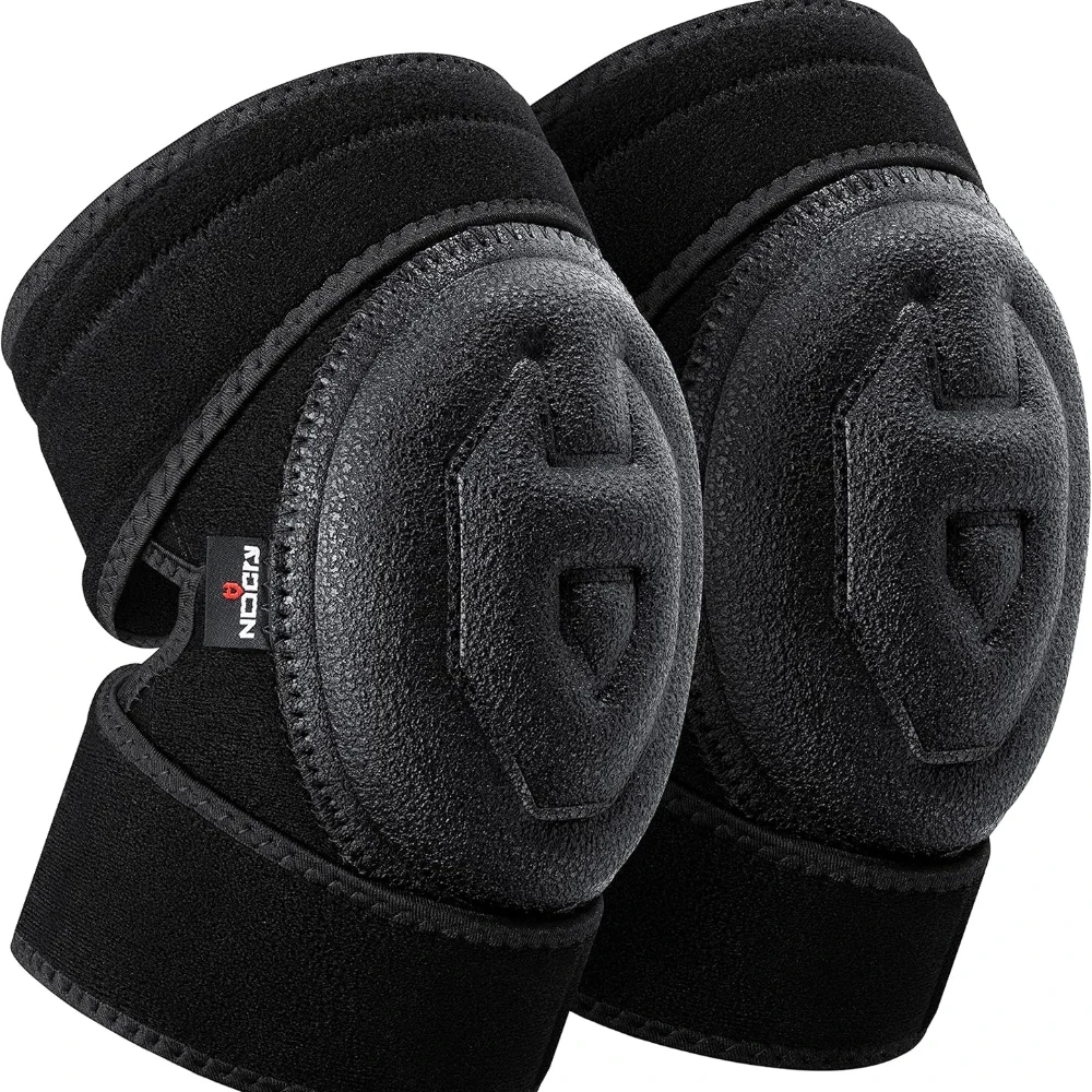 

Knee Pads for Men and Women with Soft Foam Cushion — Waterproof Anti-Slip Cap and Easy to Use, Adjustable Non-Slip Straps