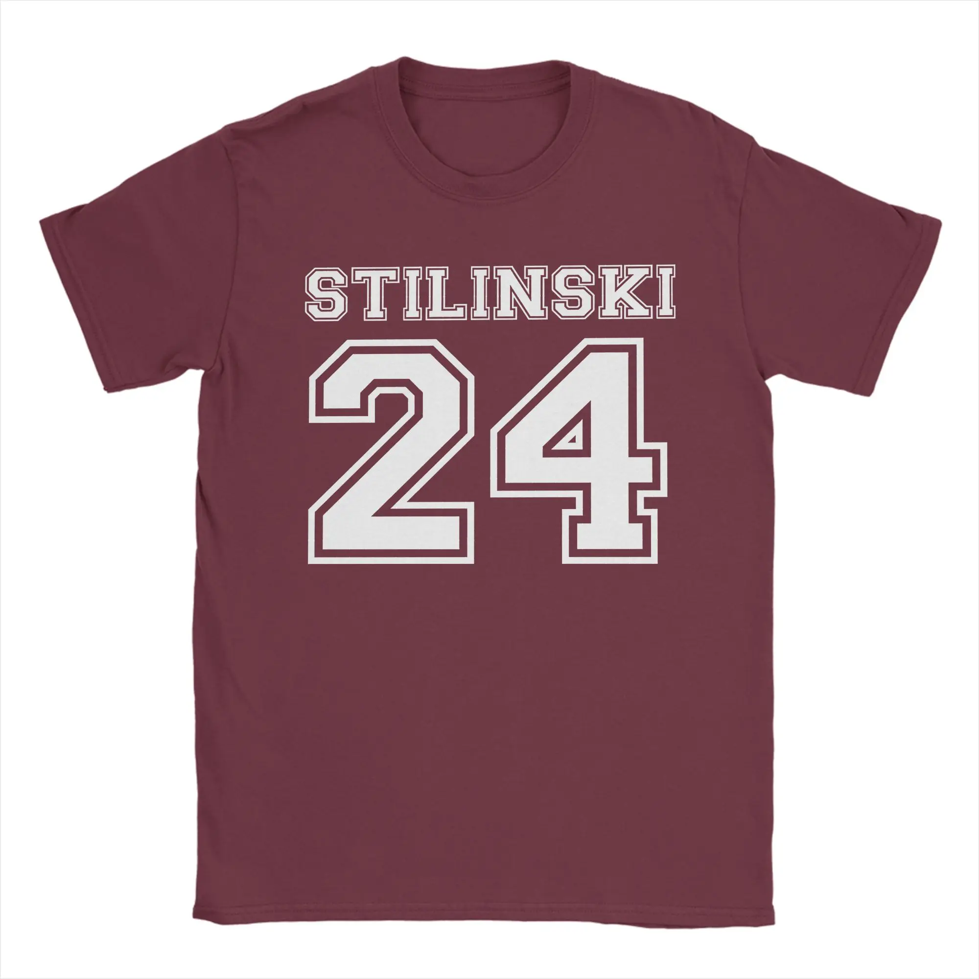 الرجال النساء Stilinski 24 في سن المراهقة الذئب تي شيرت الملابس القطنية الخالصة مذهلة قصيرة الأكمام الياقة المستديرة تيز 6XL تي شيرت #1