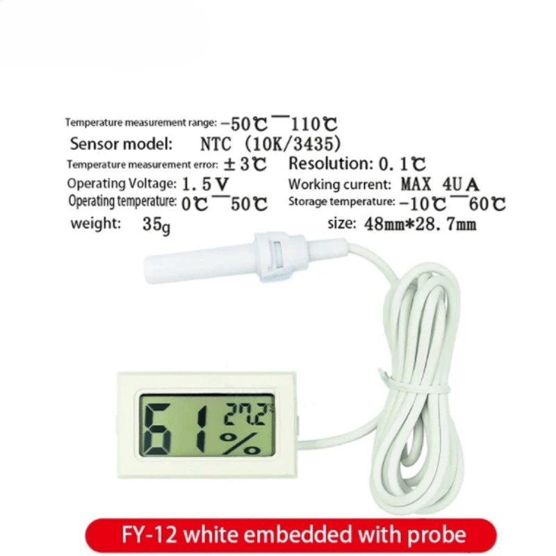 FY-10 FY-11 FY-12 with probe digital thermometer electronic temperature detection sensor