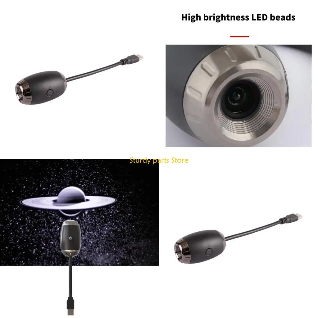 97QC Đèn LED ban đêm hình ngôi sao có thể điều chỉnh nội thất ô tô với kết cấu hợp kim nhựa chiếu hành tinh cho môi trường xung