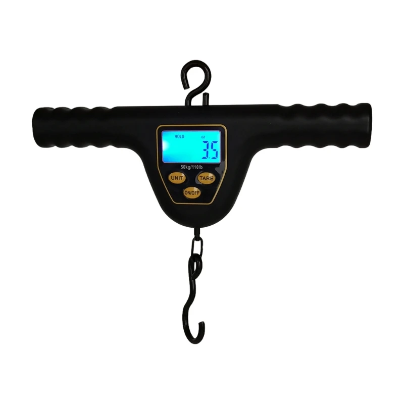 ميزان صيد ثقيل من النوع الثقيل 50 كجم، شاشة LCD كبيرة، إيقاف تلقائي للاستخدام في الهواء الطلق #2