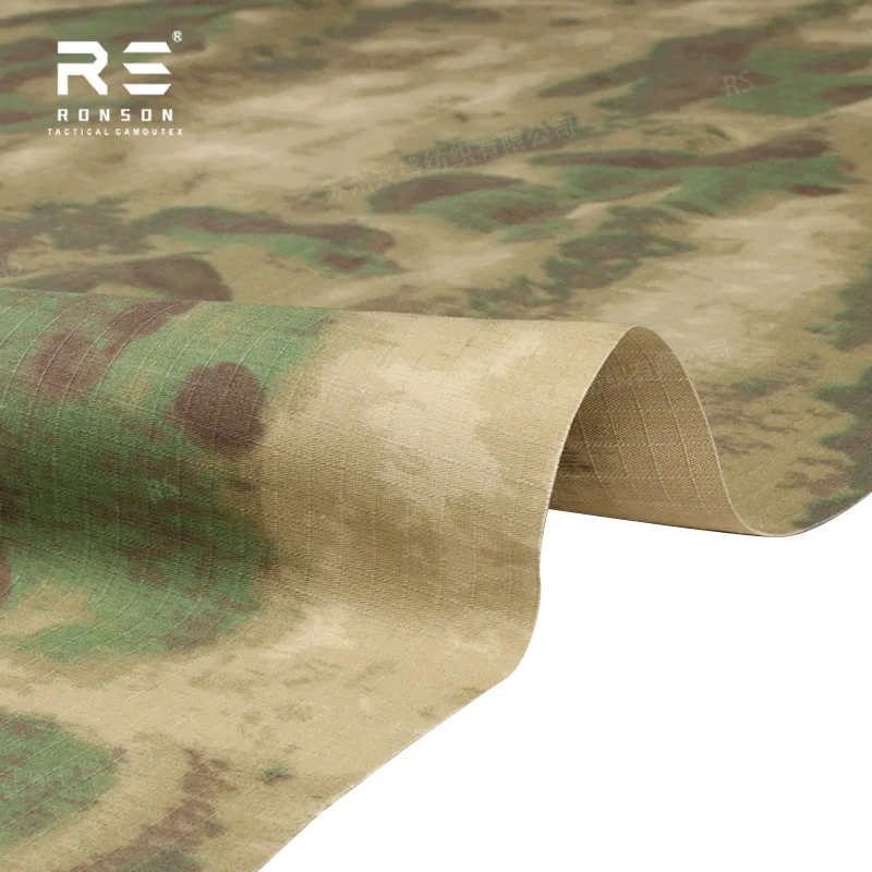 

hot sale 65%polyester 35%cotton Ripstop fabric A-TACS-FG/A-TACS-AU tc6535 tactical fabric use for uniform in stock