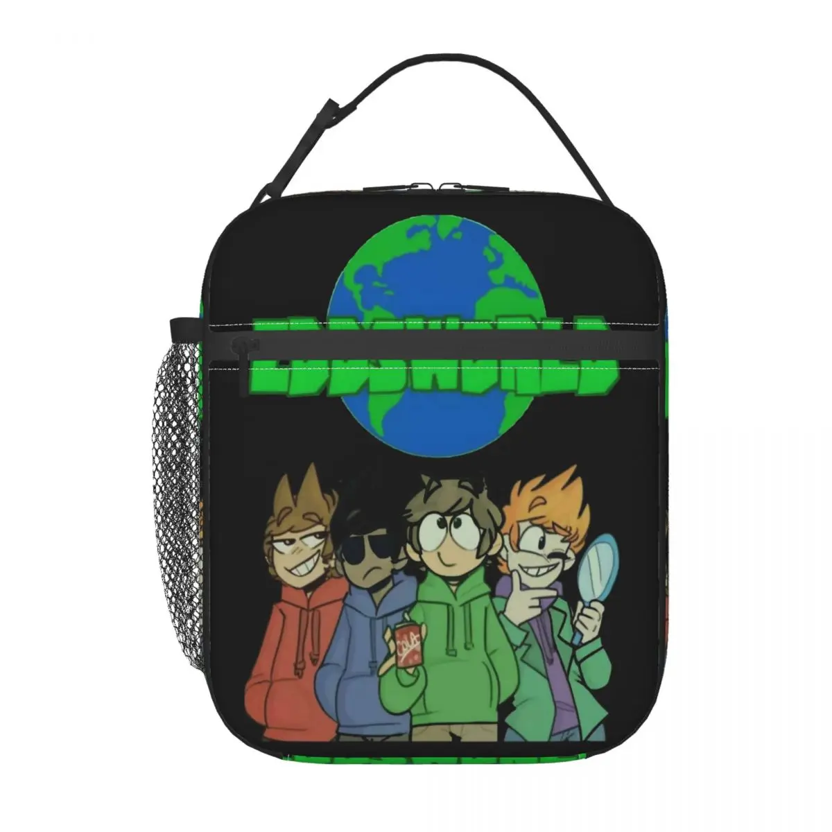 Eddsworld-fiambrera térmica con dibujos animados de Anime, bolsa de almuerzo con aislamiento, contenedor de alimentos, enfriador portátil para el trabajo