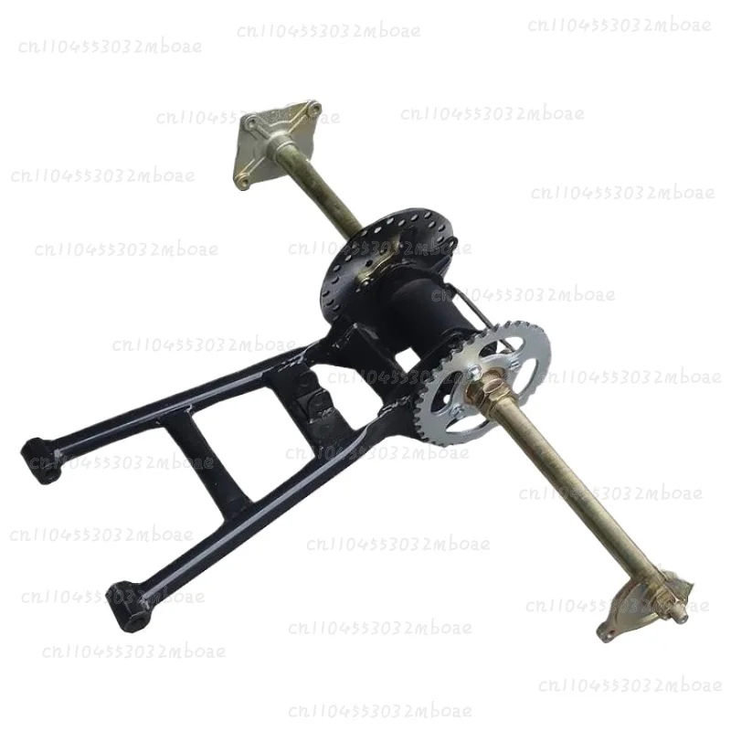 Modified three-wheeled four-wheeled vehicle r suspension  thickened axle lengthened rear fork rear axle assembly