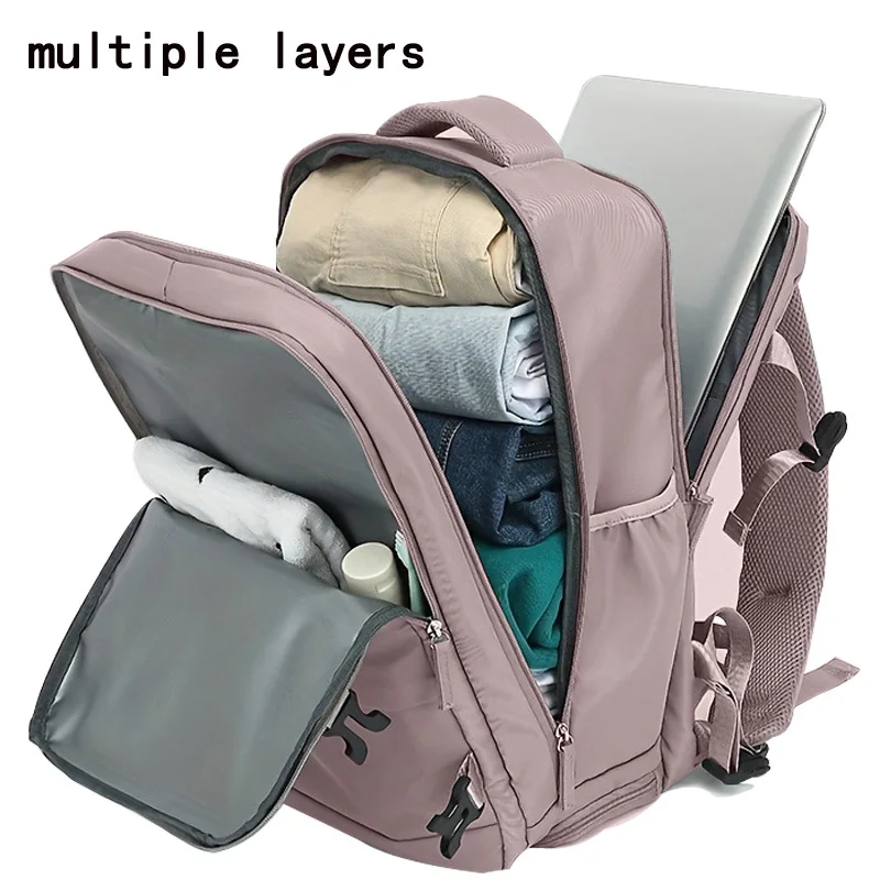 Boarding portable travel backpack approved by the airline, independently designed shoe compartment, 15.6-inch laptop bag, 40 * 2