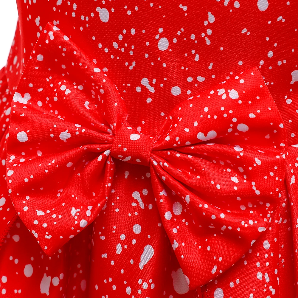 عيد الميلاد ثلج حزب الفتيات فساتين الكرتون سانتا كلوز عيد ميلاد الزفاف فستان الأميرة لفتاة أداء مساء فستان حفلات