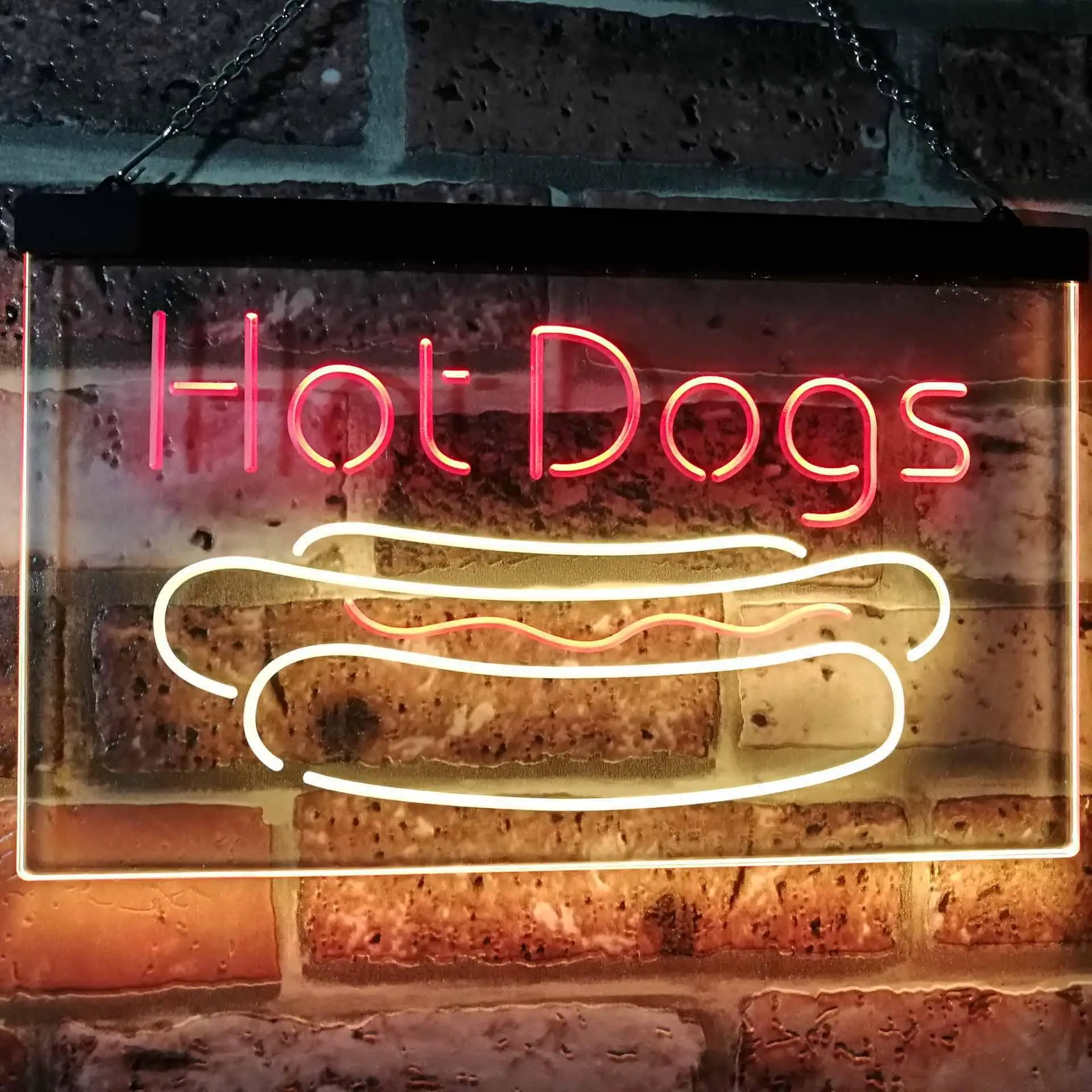 

Hot Dogs Dual Color Led Neon Sign st6-i2519