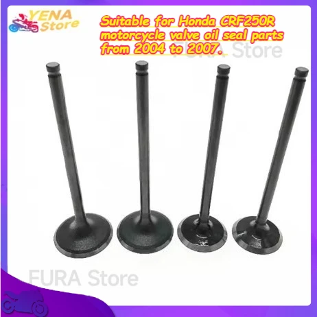 

Intake and exhaust valve, suitable for Honda CRF250R motorcycle valve oil seal parts from 2004 to 2007.