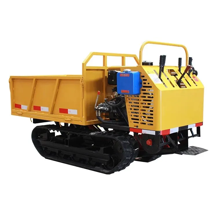 YG 0.8T Small-scale Agricultural Crawler Truck Steel Crawler Truck Engineering Crawler Dump Truck