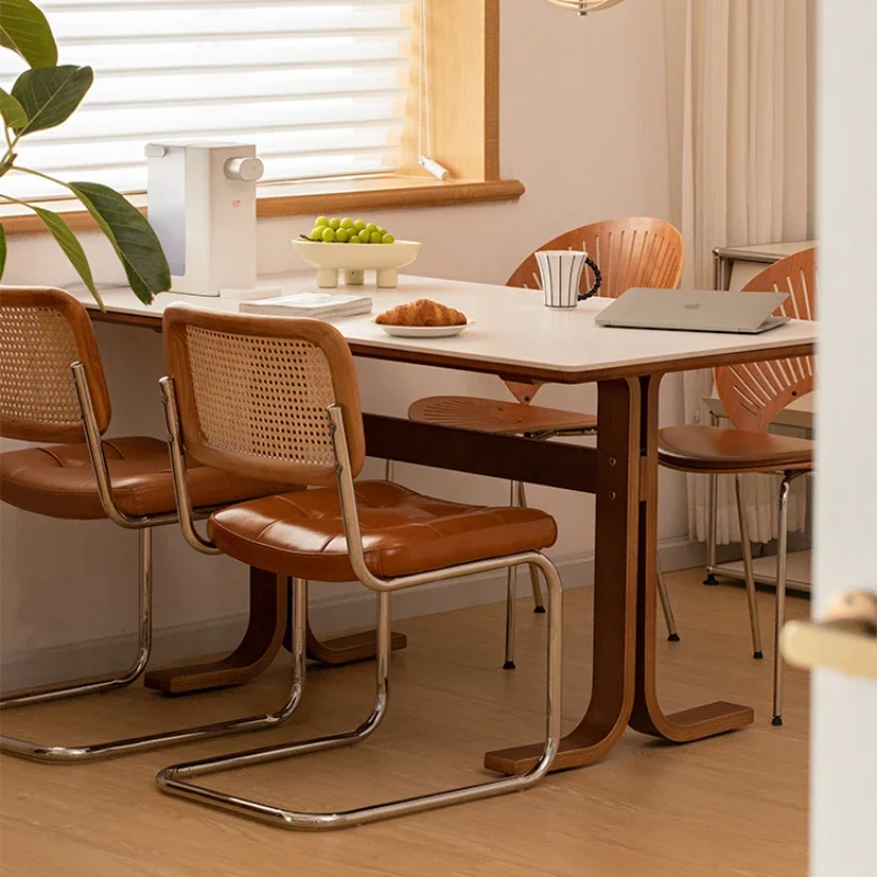 Kitchen Table Chairs Elegant Dining Tables Designer Coffee Oval Sedentary Cafe Restaurant Room Mesa Comedor Rectangular Home