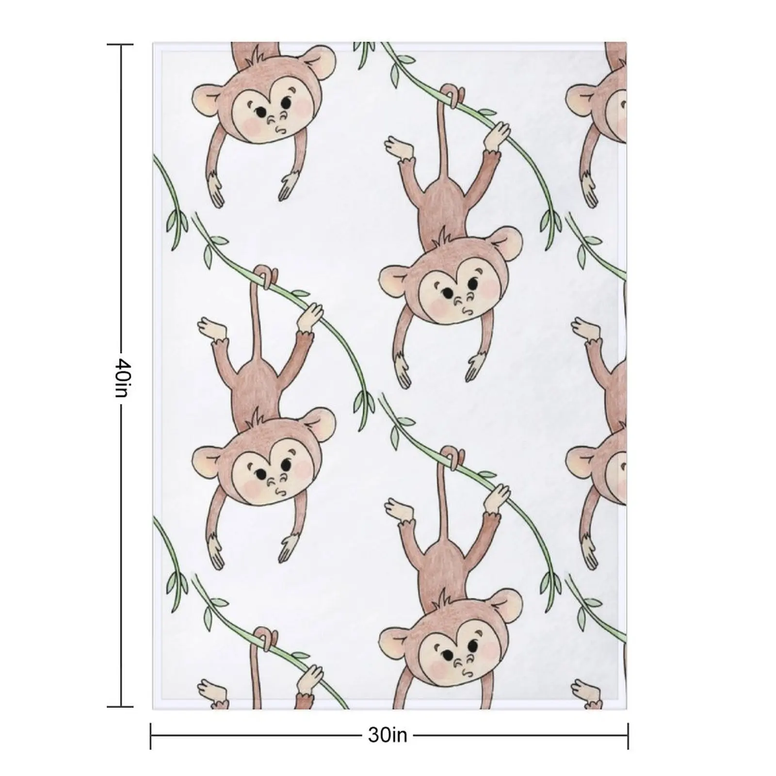 Monkey Swing Throw Blanket Bed Luxury Throw heavy to sleep Flannels warm for winter Travel Blankets