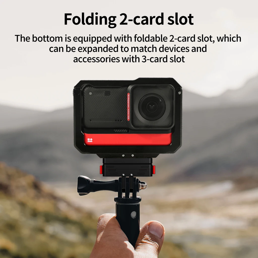 Magnetische Basis Schnellwechselhalterung Stativadapter 1/4 Schraubanschluss für Insta360 Ace Pro2 X6 X5 Osmo 360 Action-Kamera-Ständer – Detail 12