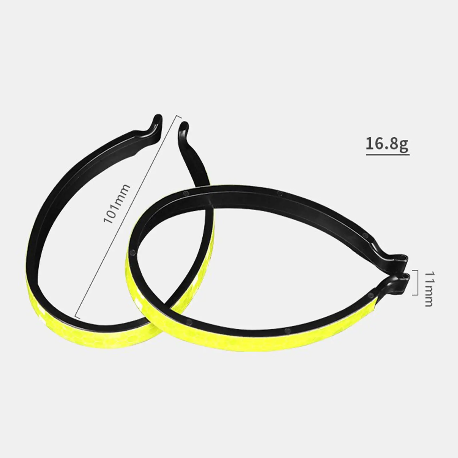 調節可能な自転車用ズボンクリップ、反射機能付き足首カフ、アウトドアサイクリングやジョギング用レッグバンド
