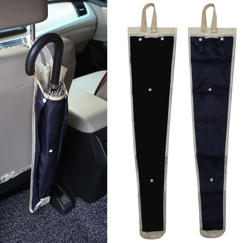 Car Waterproof Umbrella Sets Foldable Umbrella Cover Sheath Storage Bag Carrier Cover Umbrella Stands Car Accessorie Storage