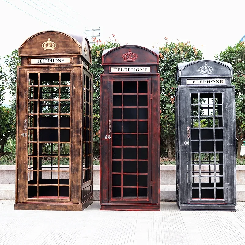 custom.Photography Backdrop Green Telephone Booth Indoor Out Door OEM  Antique Telephone Booth Metal Telephone Booth Decoration
