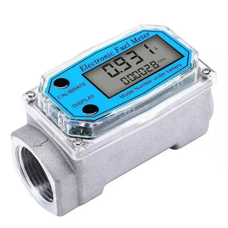 M45K-Digital Diesel Fuel Flow Meter Turbine Technology Oval Gear Gauge BSPT/NPT 1