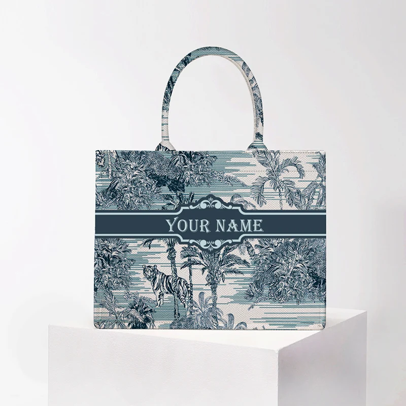 

The Tote Bag For Women customizable Letter Luxury Fashion Designer brand bag Handbag large Capacity Casual travel bags Beach bag