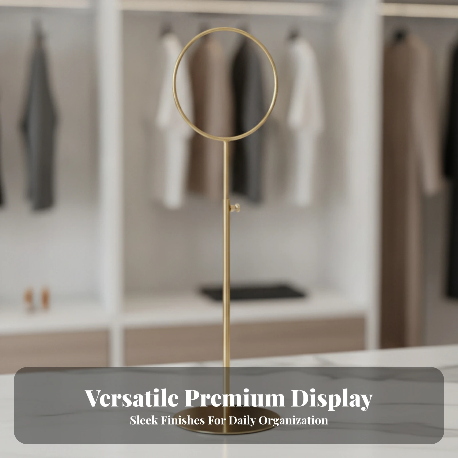 Scarf Display Stand Easy Assembly Scarf Shawl Display Stand Belt Holder Versatile Space-Saving for Retailers, Retail Stores