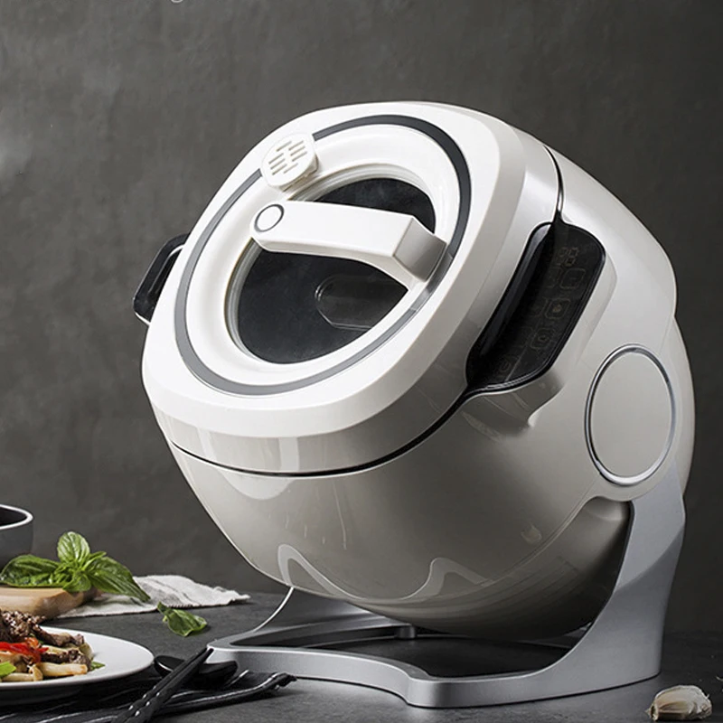 6L Full Automatic Multi Cooker Intelligent Robot Cooker Cooking Machine Non-stick Pan Stir-fry Machine Cooker Touch Screen