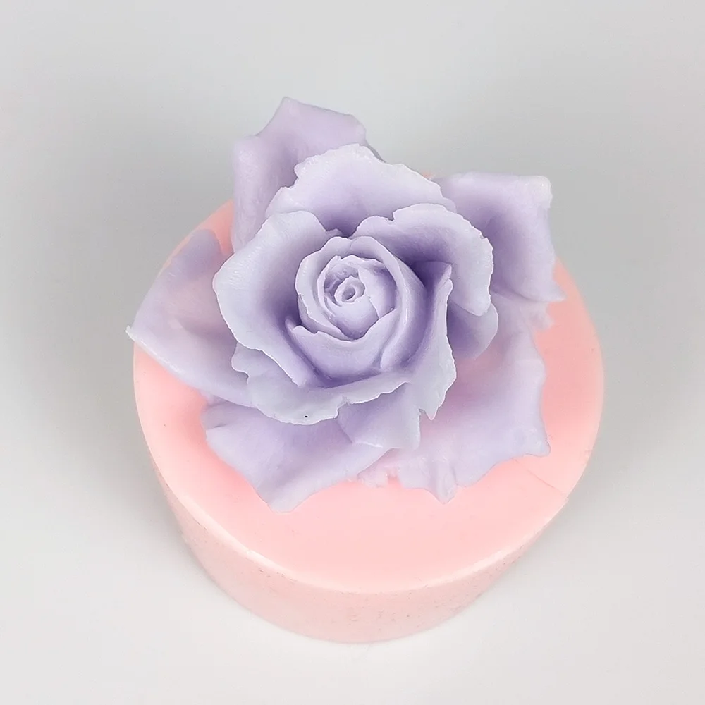 

3D Rose Flower Shape Silicone Mold Cake Chocolate Candle Soap Mould DIY Aromatherarpy Household Decoration Craft Tools