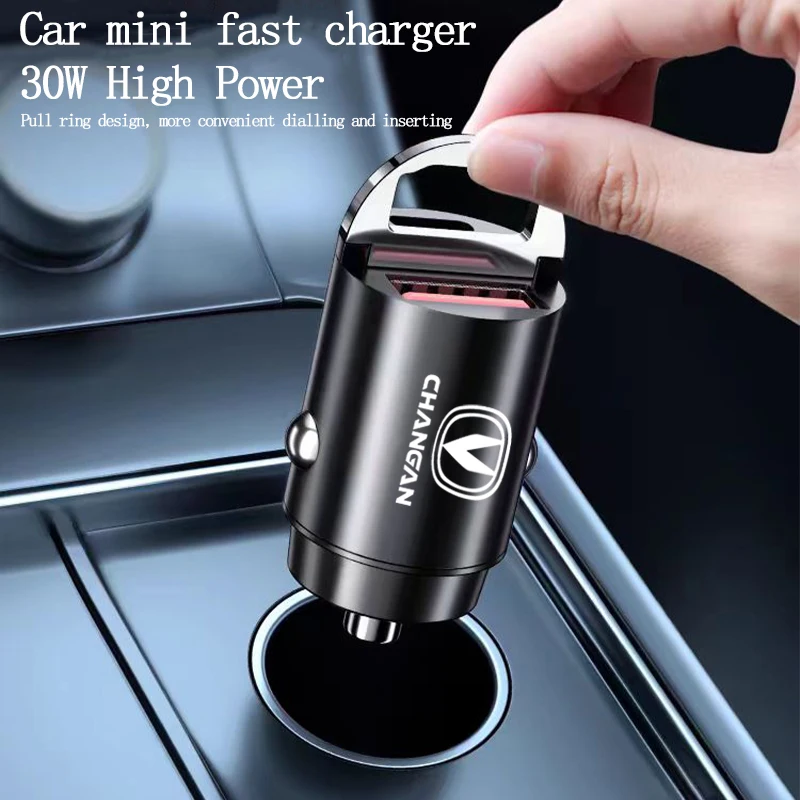 Car Logo Charger USB Type C PD Phone Fast Charging For Changan UNI-K CS35 CX70 CS85 Hunter CS55 CS75 CS95 CS15 F70 Alsvin UNI-T