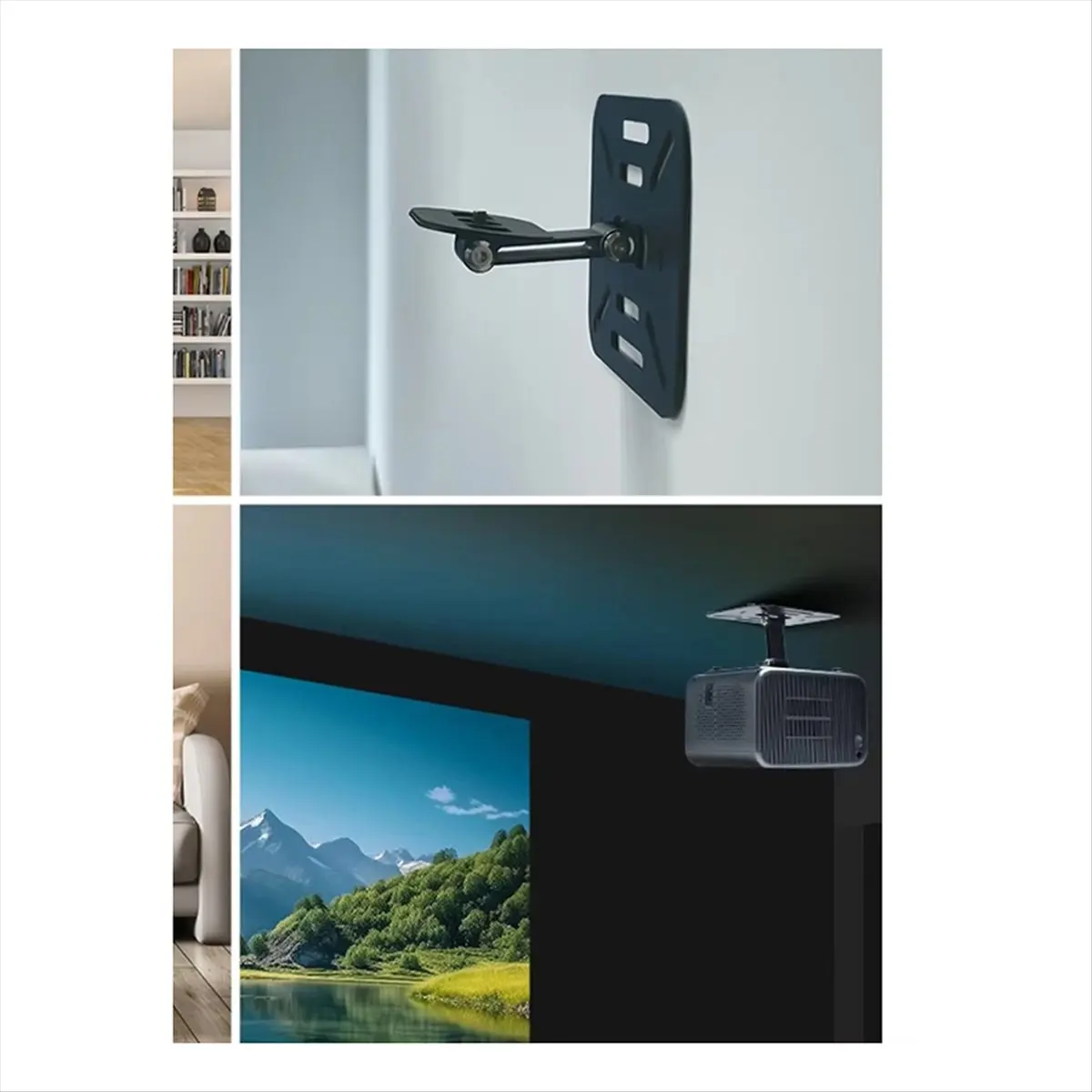 Desktop Projector Holder Stand Table Mobile Projector Mount Removable Adjustable Universal Projectors Bracket Holder