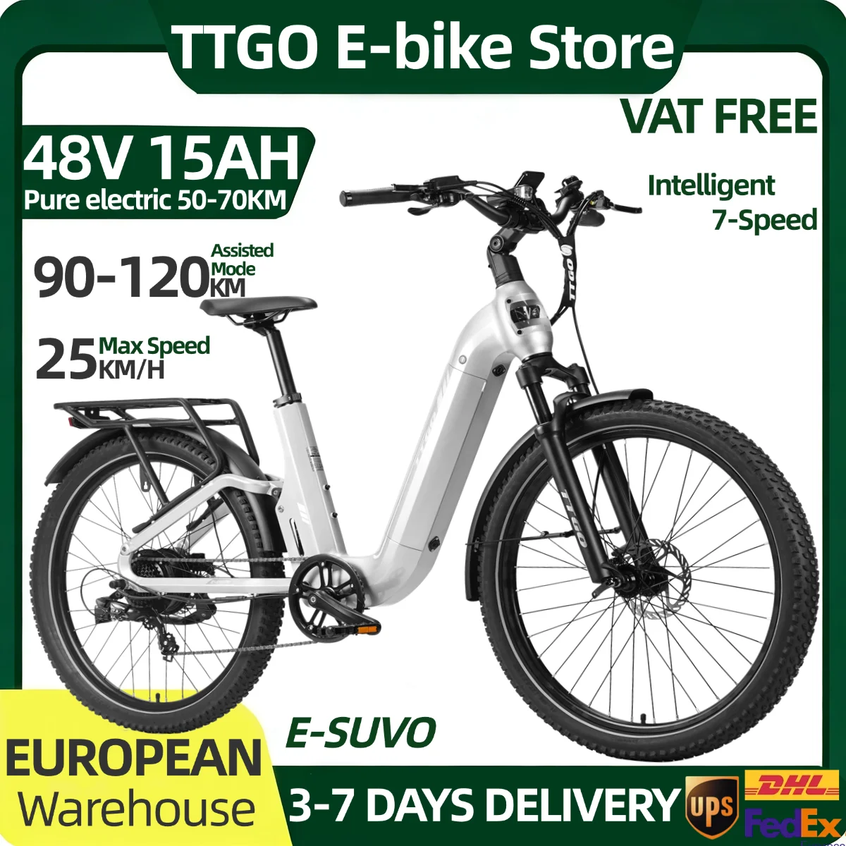 Ttgo E-Suvo 48V15Ah Erwachsenen-E-Bike 27,5*2,4 Zoll Reifen …