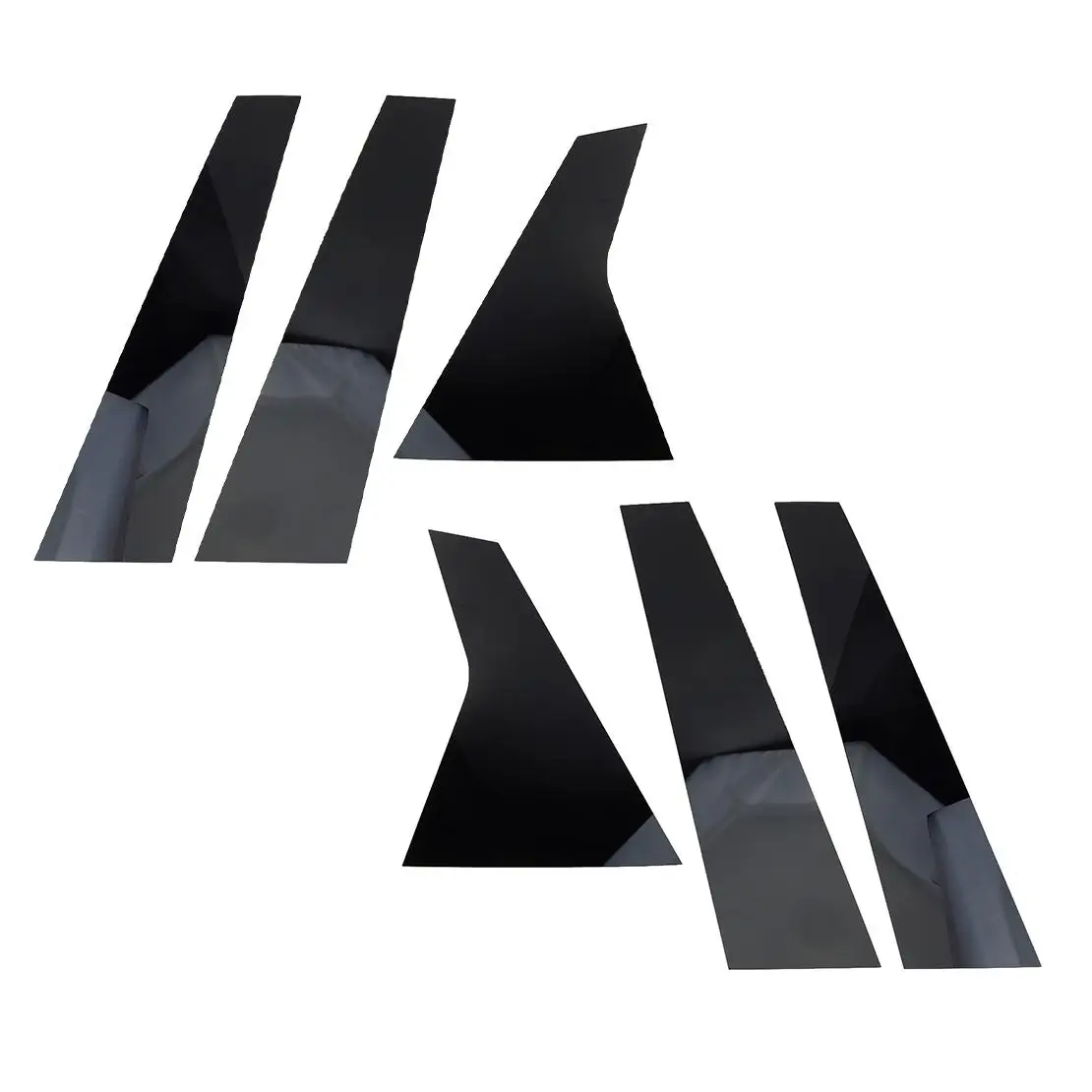 

6pcs/Set Car Front Rear Left Right Door Window B Pillar Post Trim Cover Sticker Fit for Honda Civic 11th 2022 Glossy Black PC