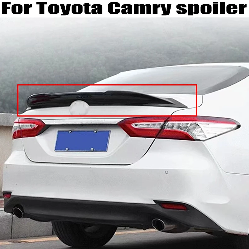 

For Toyota Camry Sedan Spoiler 2018 2019 2020 High Quality ABS Plastics Car Rear trunk cover spoiler wings Airfoil Accessorie