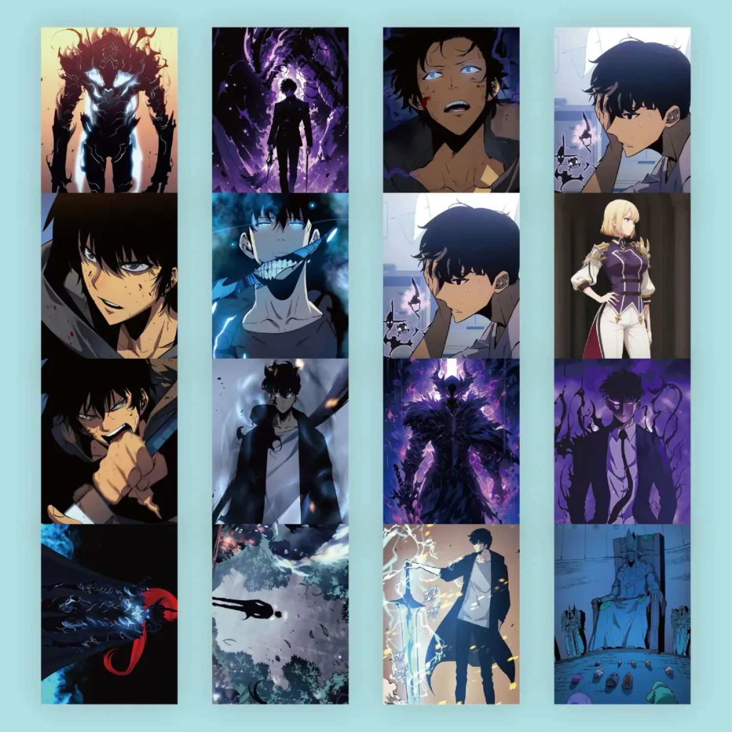 55 Set di adesivi anime per cartoni animati con livellamento singolo - Adesivi per casco per bottiglia d'acqua per notebook impermeabile in PVC - Regalo da collezione per fan