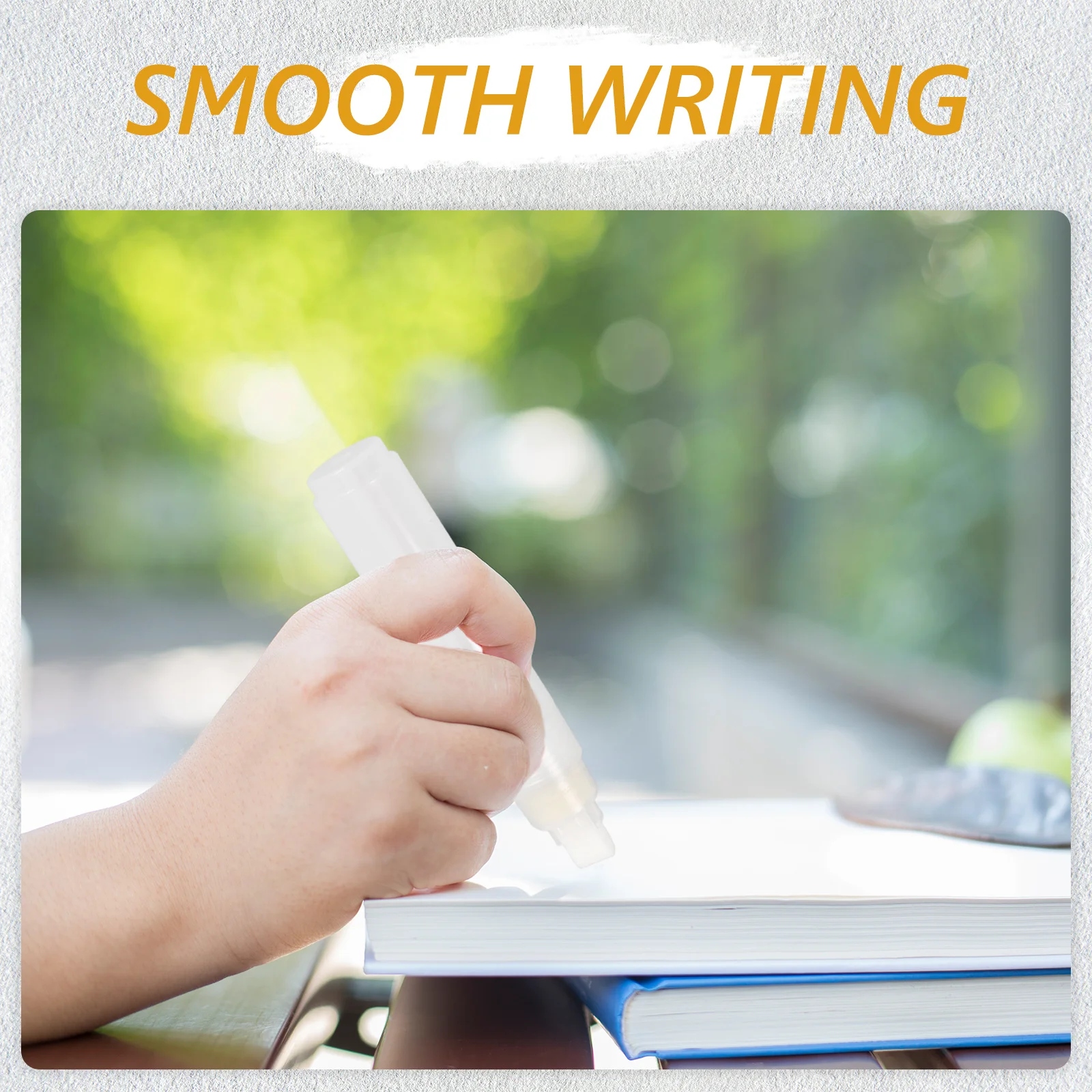 

Refillable Acrylic Markers 10Mm Flat Tip White Paint Pens Empty Tubes for DIY Art Craft Painting on Glass Stone Wood Surface