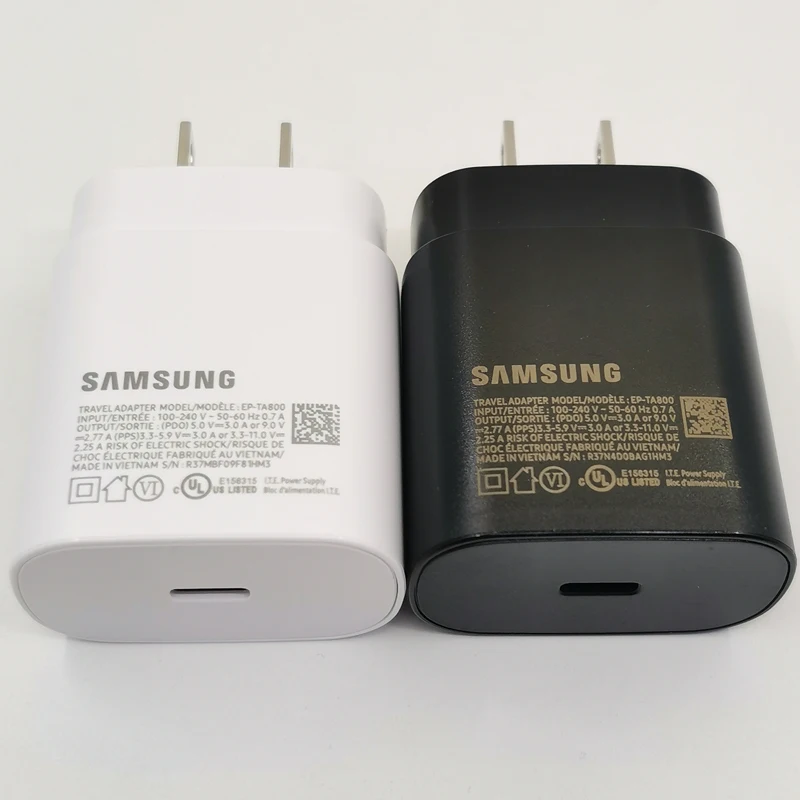 For Samsung Z Flip Fold 6 5 4 3 2 25W US Plug Charger Super Fast Charging Adapter For Galaxy S20 S21 S22 S23 S24 A15 A25 A35 A55