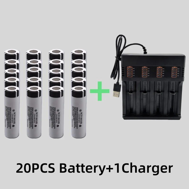 العلامة التجارية الجديدة 18650 + شاحن 18650B 3.7 فولت 3000 مللي أمبير 100% القدرة الفعلية ، 4-فتحة شاحن USB الذكية حزمة بطارية المصباح #6