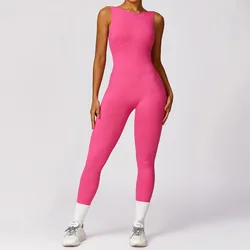 Mono de Yoga para mujer, ropa deportiva para gimnasio, conjunto de entrenamiento, ropa deportiva sin costuras con realce, novedad