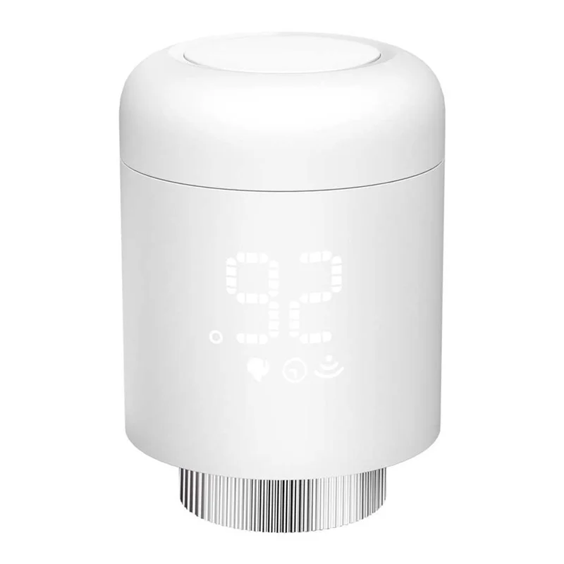 1 шт. Tuya Zigbee термостатические радиаторные клапаны белые интеллектуальные беспроводные приложения управление нагревом термостат регулятор температуры-