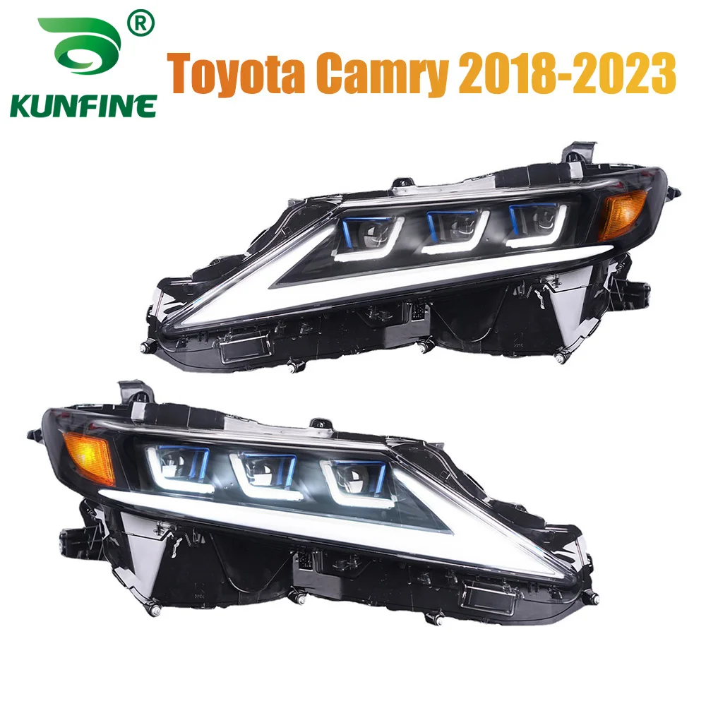 

Pair of Car Styling Car Headlight Assembly For Toyota Camry 2018-2023 LED Head Lamp Car Tuning Light Parts Plug And Play