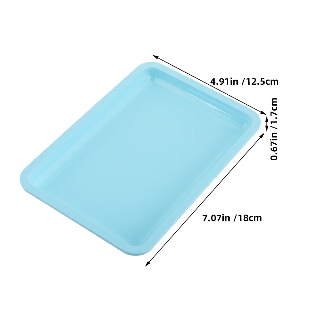 2Pcs Durable Stainless Steel Vanity Tray Compact Organizer for Makeup Jewelry Hair Tools Bedroom Bathroom Decor