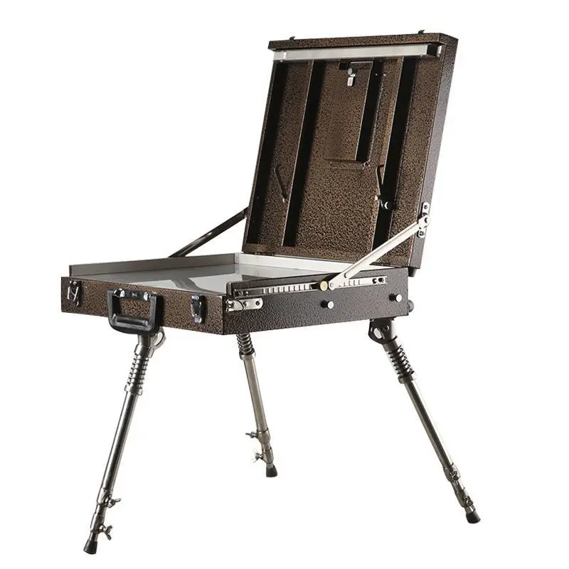 

Oil painting box Portable multi-functional folding hand-held painting box Art raw oil painting box