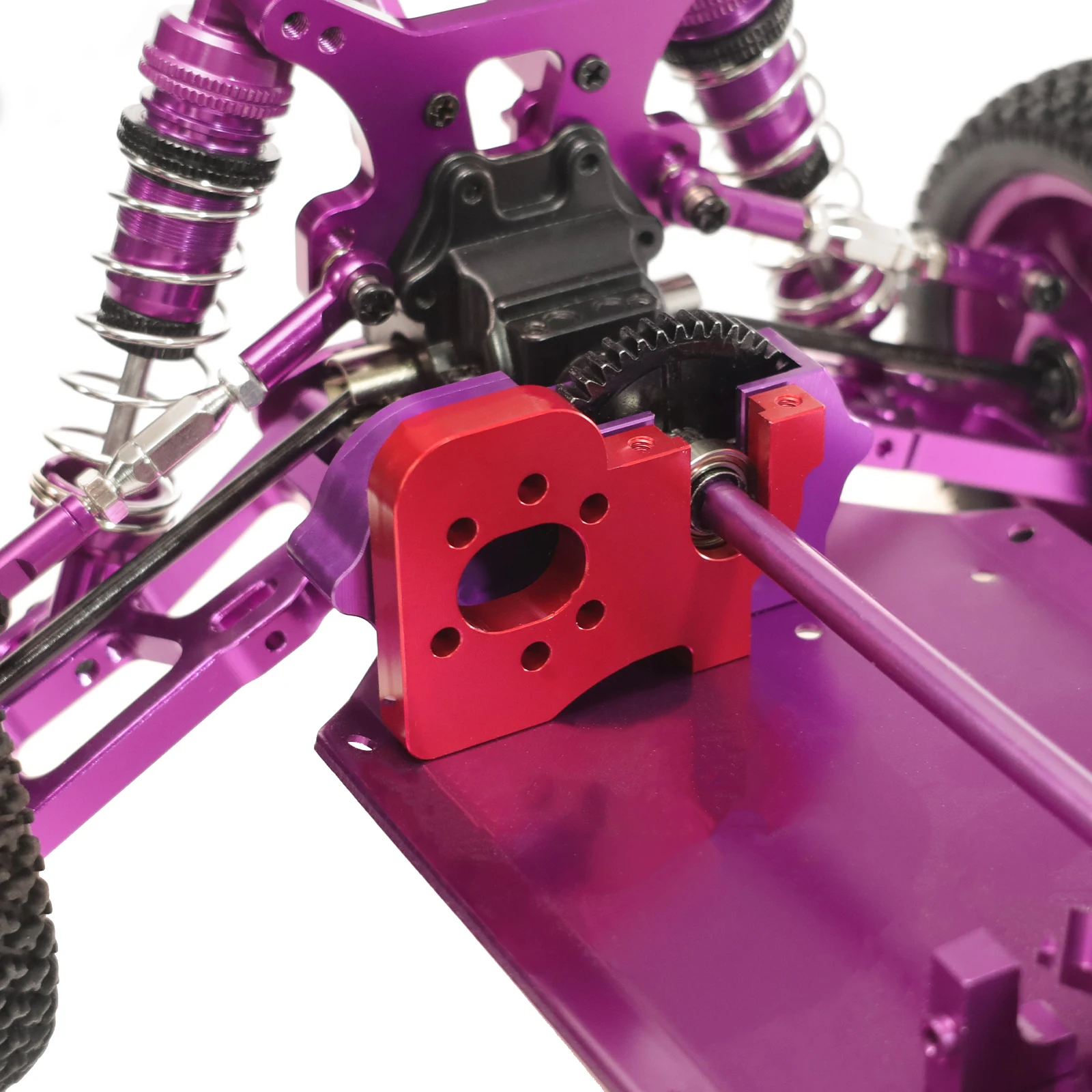 Metalowy uchwyt silnika bezszczotkowego do WLtoys 1/14 144001 144002 144010 1/12 124017 124016 124017 124019 Części do samochodów RC