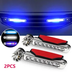 2Pcs Car LED DayTime Running Light Wind Powered LED Floodlights Auxiliary Lighting Motorcycle Lamp Automobile Day Time Headlight