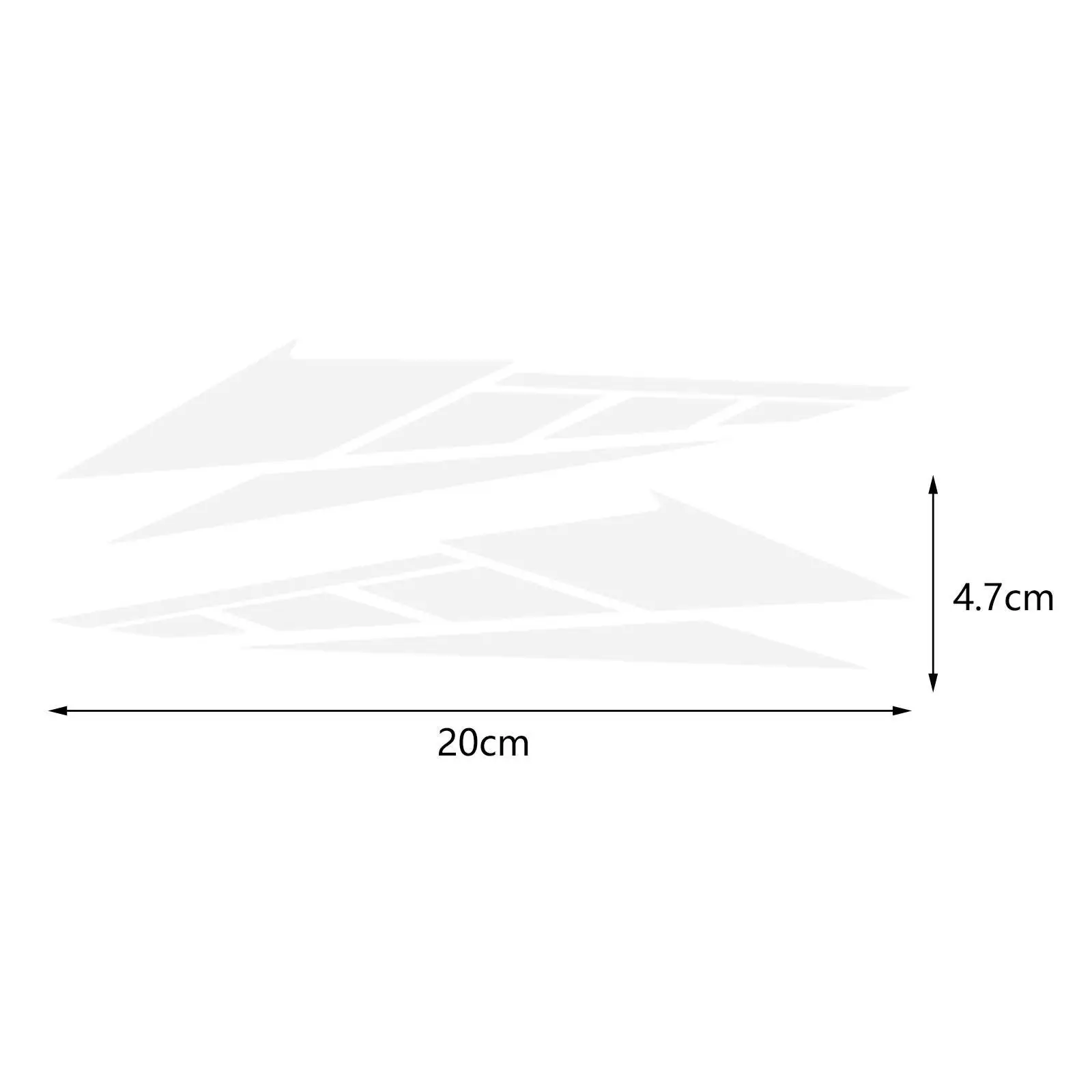 1 คู่ทั่วไปรถจักรยานยนต์ตกแต่งสติกเกอร์กันน้ําอเนกประสงค์สไตล์รถอุปกรณ์เสริมซ้ายและขวา Self Sticky