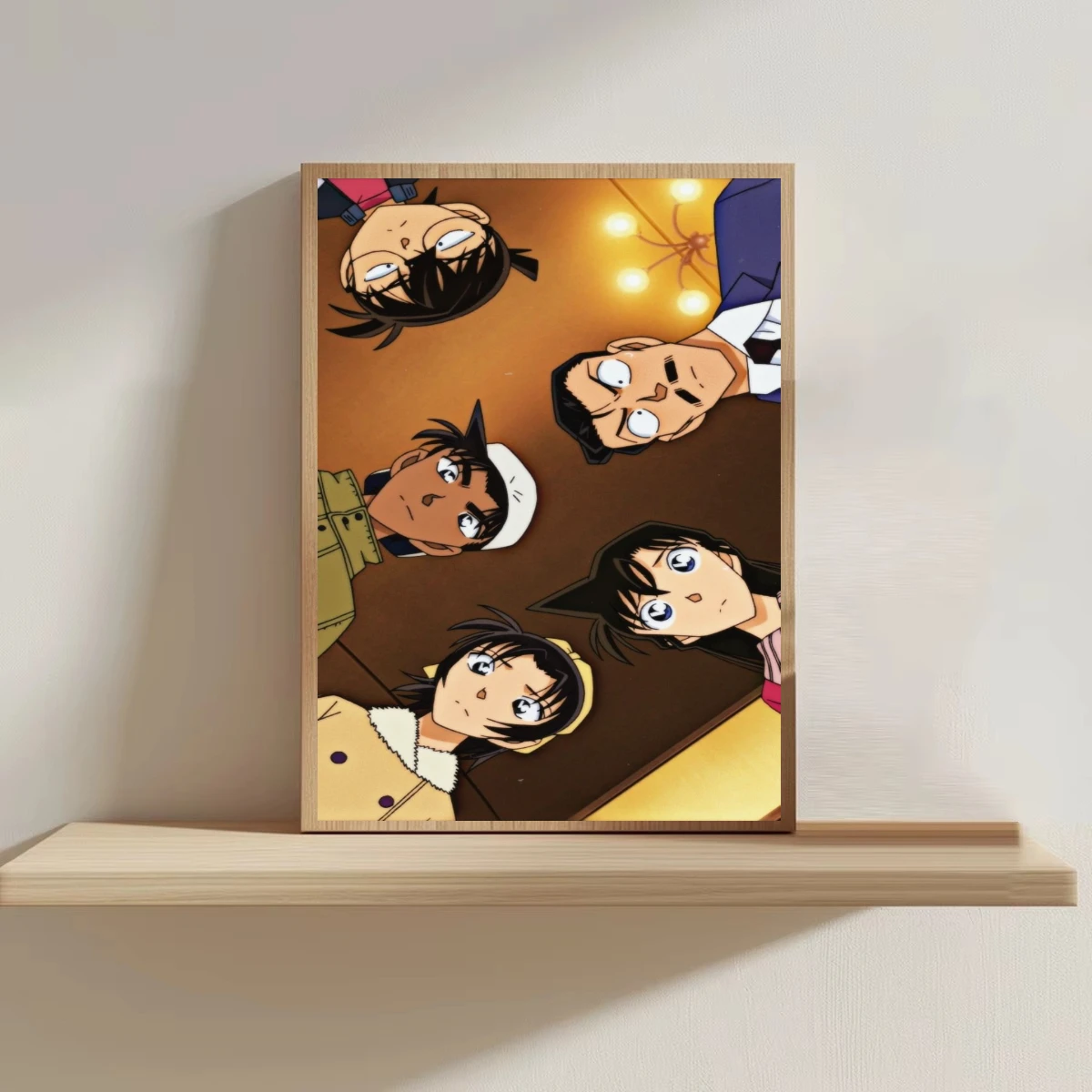 Oil Painting Detective Conan Group Anime Characters By Numbers Modern Wall Decor for Living Room Bedroom Gift No Frame