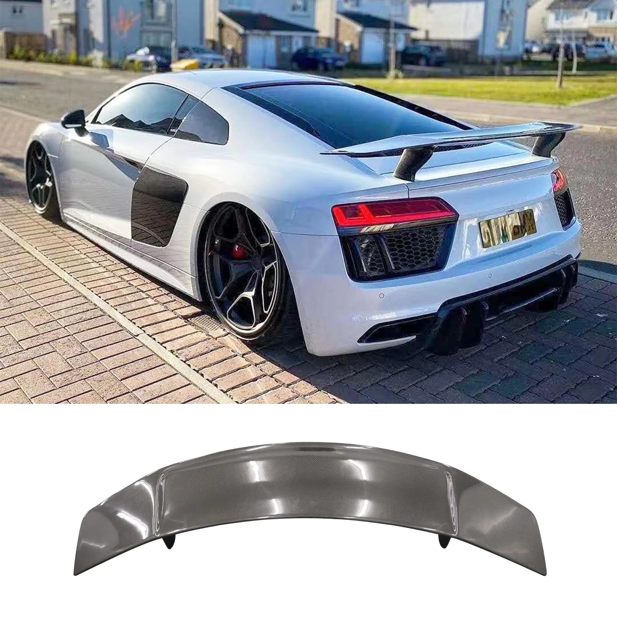 

R8 Spoiler Lightweight Dry Carbon Fiber Rear Wing