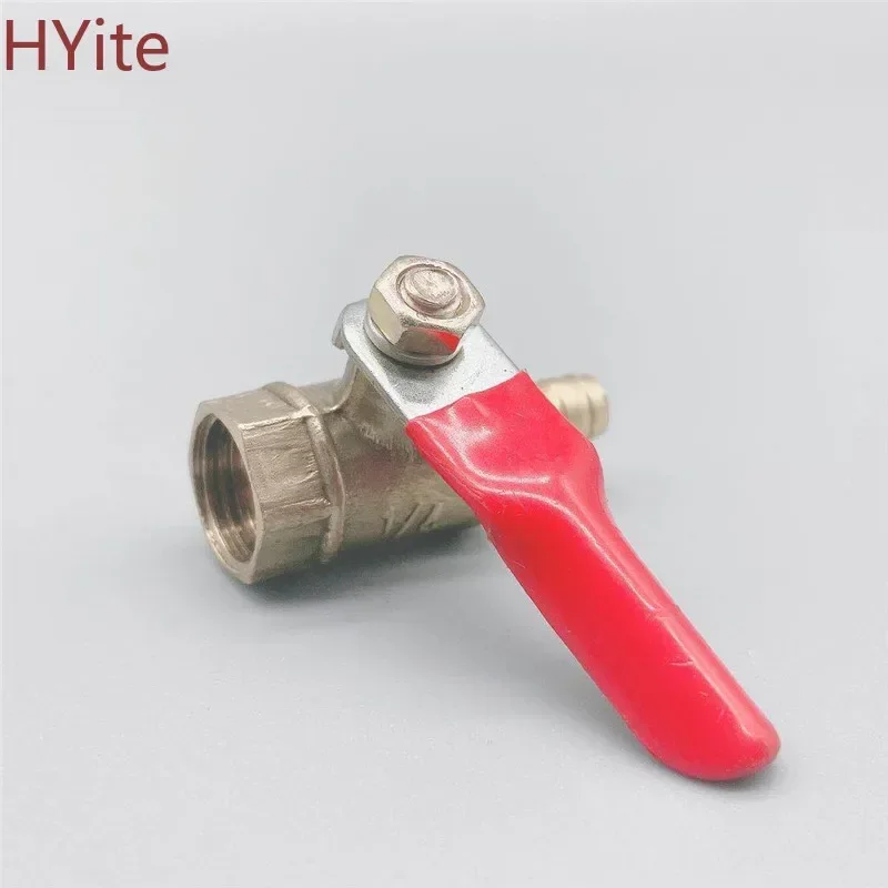 Brass Barbed ball valve 4-12 Hose Barb 1/8\'\' 1/2\'\' 1/4\'\' Female Thread Connector Joint Copper Pipe Fitting Coupler Adapter