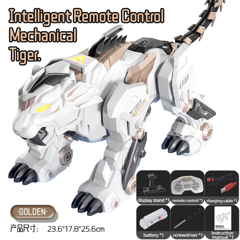 Jjrc R38 Smart Mechanical Tiger Robot Toy Electronic Pet With Touch Gesture Sensing Cross-Border Dancing Stunt Gift For Kids