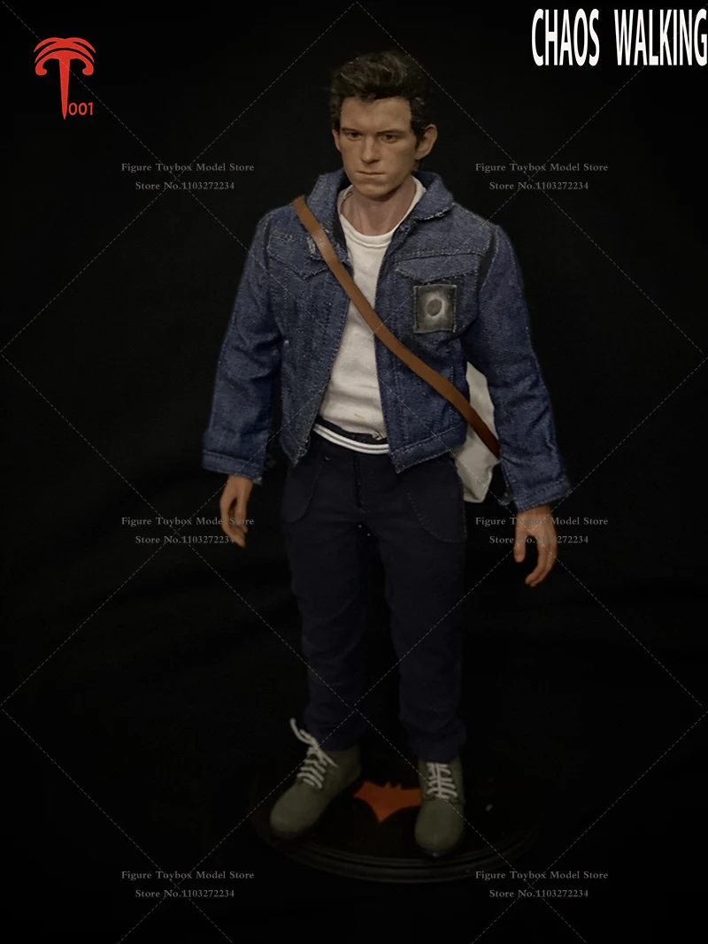 XT001 oryginalny 1/6 Loki czarny garnitur tkanina figurka człowieka Tom Holland Chaos Walking Mini symulacja 12 "pełny zestaw Model żołnierza