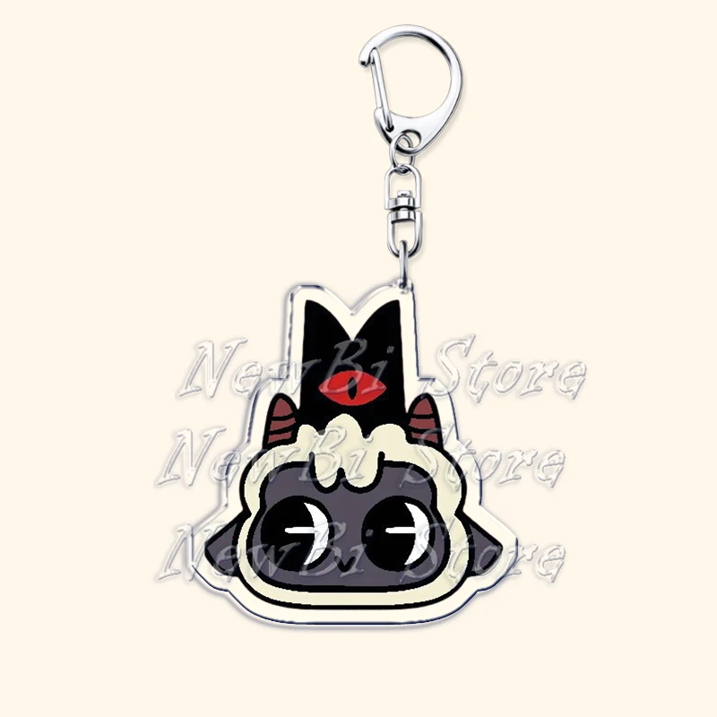 Hot Adorably Dark Video Game Sheep Keychains for Accessories Bag Funny The Lamb Goat High-Rez Derp Keyrings Jewelry Gamer Gifts