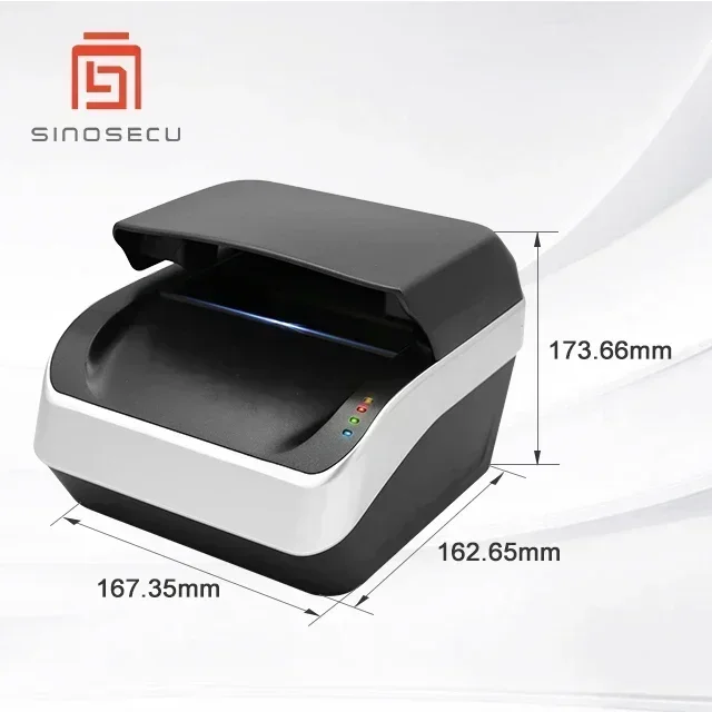 

2026 Premium Sinosecu passport scanner and ID card scanner are security scanner machine for Hotel airport kiosk