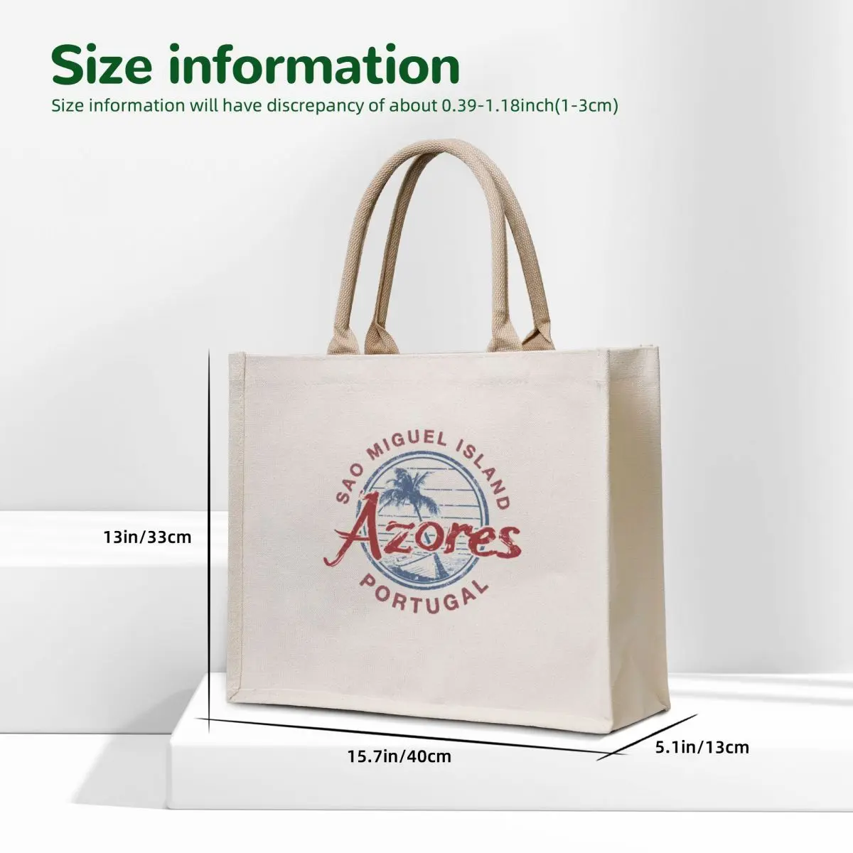 Azores Portugal Sao Miguel Island Tote Bag women bag the tote bag Eco custom bags